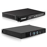 ROUAFWIT 1U Cabinet Firewall Appliance 10GBe, Core i3-12100, 4 x SFP+ X710 10Gbe, 6 x i226V 2.5GbE LAN, OPNsense, Network Rackmount, DDR4 32G RAM 512G SSD, Support Win 11 Pro