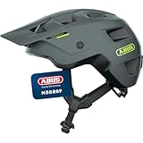 ABUS MTB-Helm MoDrop - robuster Fahrradhelm mit guter Belüftung für Mountainbiker - individuelle Passform - für Damen und Herren - Grau Matt, M