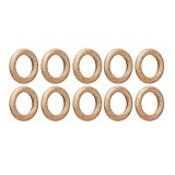 30 Prozent Natürliche Buchenholzhandwerksringe Glatt Polierter -Holzring für Home Decoration Handicrafts Accessoires (6,5 cm)