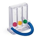 Hygiene100 Atemübungsgerät für Lungenfunktion und Sprachtherapie Tiefatemtrainer mit 3 bunten Bällen und Mundstück | 3-Kammer-Atemtrainer System
