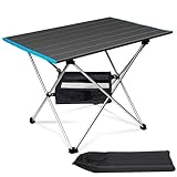 Uniguardian Campingtisch Klappbar, Aluminium Camping Tisch Leichte mit Tasche, Campingtisch Faltbar, Camping-Tische für Picknick Kochen Garten Wandern BBQ