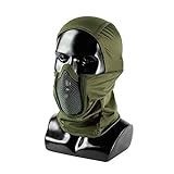 OneTigris Balaclava Mesh Gesichtsschutz Taktische Sturmhaube Ninja Style Vollgesichtsmaske für Airsoft