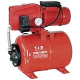T.I.P. Hauswasserwerk - 1.200 W, 50 m Höhe, 5,0 bar | Druckschaltung, 22L Kessel, 5.000 l/h Fördermenge, selbstansaugend, effiziente Gartenbewässerung, HWW 1200/25, 31111