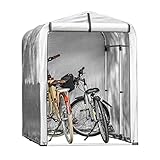 SoBuy Fahrradunterstand Fahrradgarage Foliengerätehaus Gerätehaus Folienzelt Allzwecküberdachung Gartenschuppen Aufbewahrungsgarage Foliengarage BHT ca: 120x163x176cm KLS11