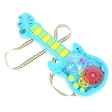 Kisangel Gitarren Für Licht Und Soundeffekten Lernspielzeug Zur Musikalischen Farbenfrohes Gitarrengeschenk Für Jungen Batterie Lang