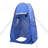 AOLUOER Einzelversteck Tragbares Sichtschutz-Duschzelt Camping-Pop-Up-Zelt UV-Funktion Outdoor-Ankleidefotografie Grün & Blau Angelzelt(Blue)