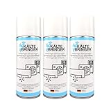Kältebringer 3x Klimaanlagenreiniger Schaum 400ml - Klimaanlagen Desinfektion für Splitgerät oder Auto KFZ - mit 60cm Sonde - Allzweck Klimareiniger beseitigt Gerüche & Bakterien (3er Pack)