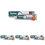 Himalaya Ayurvedische Zahncreme Kräuterzahnpasta mit Neem & Granatapfel, schützt das Zahnfleisch |Hilft bei der Bekämpfung von Pest, Karies |Natürliches Fluorid - 100g (Packung mit 4)