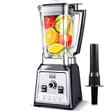 AMZCHEF Standmixer 2000 Watt | 2L Mixer Hochleistungsmixer | Blender mit 8 Einstellbaren Geschwindigkeiten und 4 Vorprogramme für Crushed Ice, Smoothie Maker, Fleisch Mixer | BPA-Freiem