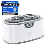 LifeBasis Ultraschallreinigungsgerät 420ml- TESTSIEGER 2025 Brillenreinigungsgerät Ultraschallreiniger Ultraschallbad für Zahnersatz Brillen Schmuck Uhren Pinsel Münze Rasierkopf Messer 45000Hz 30W