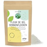 Sonnenflocken Salz 200g von Alpi Nature, handgeerntete Fleur de Sel Salz Flocken, Meersalzflocken 0.5-3mm