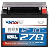 BIG Motorradbatterie YTX20L-BS GEL 12V 18Ah 270A/EN GTX20L-BS CTX20L-BS Outlander