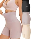 FINETOO 3er Pack Bauchweg Miederhose Damen High Waist Boxshorts Seamless Shapewear Hohe Taille Body Hose Unterwäsche Frauen Nahtlose Unterhose Mehrpack S-XL