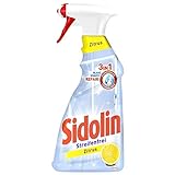 Sidolin Zitrus, Glasreiniger, 500ml, Sprühflasche, für einen perfekten, strahlenden Glanz und gegen Mikrorisse