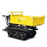 BAMATO Mini Raupendumper MTR-1000PROL mit Liftfunktion | 1000kg Zuladung | 9 kW Leistung | 110mm Bodenfreiheit | Raupendumper Dumper mit Lift Minidumper
