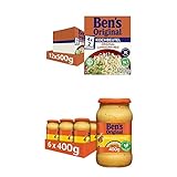 Ben's Original - Multipack - Langkorn Reis, 10 Minuten Kochbeutel (12 x 500g) I Sauce Cremiges Curry (6 x 400g), 18 Packungen (12 x 500g I 6 x 400g)