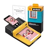KODAK Dock ERA 4PASS Mobiler Fotodrucker (10x15cm) Fotodrucker + 10 Blatt im Lieferumfang enthalten + 80-Blatt-Patrone