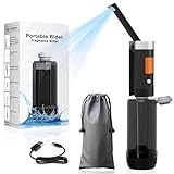 PChero Portable Reise Bidet 400ML, Wiederaufladbar Po Dusche Elektrische Popodusche IPX6 Wasserdicht Tragbares Hand Bidet für Persönliche Reinigung, Babypflege, Wochenbett, Behinderung