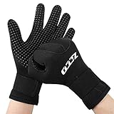 ZCCO 3mm / 5mm Neoprenhandschuhe Anti-Rutsch-Neoprenanzug Tauchhandschuhe mit verstellbarem Riemen für Männer Frauen(G5-XL)