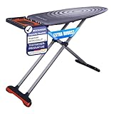DEVECIOĞLU Bügelbrett - Ironing Board 170x48 cm mit Bügelbrettbezug 127x46 cm, speziell Bügelbrett für Dampfbügelstation | Bügelbrett klappbar | ideal als Tischbügelbrett - Bügelbretter