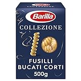 Barilla Collezione Fusilli Bucati Corti Pasta aus hochwertigem Hartweizen immer al dente, 12er Pack (12 x 500 g)
