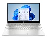 HP Pavilion Laptop 15,6 Zoll Full HD IPS Display (AMD Ryzen 7 5700U, 16GB DDR4 RAM, 1TB SSD, AMD Grafik, Fingerabdrucksensor, Windows 11, QWERTZ Tastatur) Silber, silver