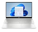 HP Pavilion Laptop 15,6 Zoll Full HD IPS Display (AMD Ryzen 7 5700U, 16GB DDR4 RAM, 1TB SSD, AMD Grafik, Fingerabdrucksensor, Windows 11, QWERTZ Tastatur) Silber, silver