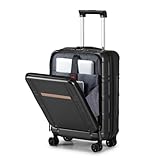 Karl home Handgepäck, 55,9 x 35,6 x 22,9 cm, von Fluggesellschaften zugelassen, ABS + PC Hartschalenkoffer mit Vordertasche, leichtes Handgepäck mit Spinnrädern und TSA-Schloss für Geschäftsreisen,