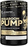 KEVIN LEVRONE Shaaboom Pump Black Line Pre-workout Booster | 385g je Behälter | Geschmack: Citrus Peach | Hardcore Pump Training Pulver | Citrulin Koffein Beta Alanin