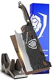 DALSTRONG Obliterator Hackmesser, 22,9 cm, Barbarian-Serie, hochwertiger schwedischer 14C28N Edelstahl mit hohem Kohlenstoffgehalt, schwarzbrauner stabilisierter Holzgriff, massives robustes