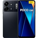 Xiaomi Poco C65 Smartphone + Kopfhörer, 8+256GB Handy ohne Vertrag, 6,74” 90Hz Display, 5000 mAh, 18W Fast Charge, 50MP AI Dreifach-Kamera, Black (DE Version)