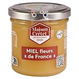 Maison Crétet | Honig aus Frankreich, 170 g | Honig nicht pasteurisiert | Glastopf | 170 g