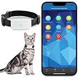 Winnes GPS Tracker Katze，Mini GPS Tracker Hund Ohne Abo Echtzeit Tracking Anti Verlust Alarm Historische Route GPS Halsbänder Wasserdicht Mit kostenloser APP