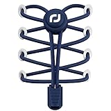 RJ-Sport Elastische Schnürsenkel mit Schnellverschluss - Schnellschnürsystem für Einzigartigen Komfort und Starken Halt (Navy Blau)