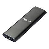 PHILIPS Externe Portable SSD 250 GB - Ultra Slim SATA Ultra Speed USB-C, Lesegeschwindigkeit bis zu 540 MB/s, Aluminium