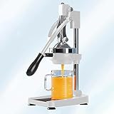 NEONMAN Manuelle Saftpresse, Fruchtpresse Doppelte Formen Lebensmittelechter Edelstahl 304 40 kg Tragkraft Rutschfest und Langlebig, Geeignet für Alle Obstsorten