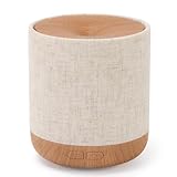 Diffusor für ätherische Öle, 200 ml, mit Stoffbezug und Nachtlampe, Ultraschall-Aroma-Diffusor, Luftbefeuchter mit Lichtern, Raumdekoration, Kleiner Luftbefeuchter für Schlafzimmer, Geschenk