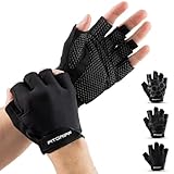 Fitgriff® Trainingshandschuhe für Damen und Herren - Fitness Handschuhe für Krafttraining, Kraftsport, Training, Gym, Workout, Lifting Gloves (Black, 5)