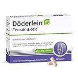 DÖDERLEIN® FemaleBiotic - 8 Milchsäurebakterien-Stämme - Hochdosiert mit 6 Mrd. KBE pro Kapsel - Mit Vitamin B2, B6 & Biotin - 30 Kapseln für die Vaginalflora