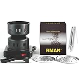 RMAN Shisha Kohleanzünder Elektrischer Kohle-Brenner Kohlegrill Shisha mit extra langem 150cm Kabel Tragegriff Kohlezange Wasserpfeife Heizplatte 600W Shisha Zubehör Schwarz