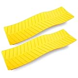 Gripmatte, Anfahrhilfe Set 2 Stück Gelb 740 x 225 mm für Wohnmobil, Pkw, Geländewagen