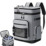 Isolierter Rucksack-Kühler, auslaufsicher, 30 l, Kühltasche, Büchertasche, isolierter Rucksack, auslaufsicher, wasserdicht, für Damen, Herren, Reisen, Arbeit, Einkaufen, Strand, Picknick, Wandern