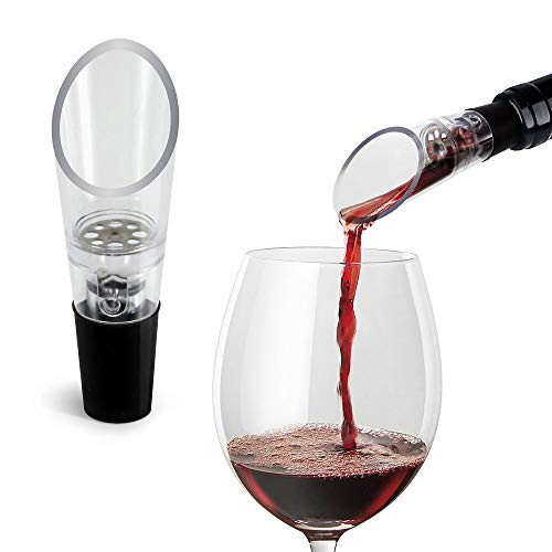 TenTen Labs WeinBelüfter und WeinDekanter (2er-Pack) – Premium Belüfter und Dekanter – Rotwein Aerator Set - Geschenkebox inkludiert