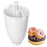 König Design Donut-Genuss Deluxe - Der praktische Donut Maker Kunststoff-Teigspender für unwiderstehliche Mini-Donuts und Pfannkuchen - DIY Küchengebäck-Werkzeug