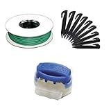 G greengrass tools Mähroboter Kabel Reparatur Set + Haken Verbinder für Rasenroboter Begrenzungs-Draht Erdnägel Klemmen - kompatibel mit Husqvarna Automower Gardena Worx Yard Force, Set:50m+100H+10V