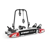 Atera 022790 PKW Fahrradträger Strada Trail 2, Auto-Kupplungsträger mit Rückleuchten - für 2 Fahrräder oder E-Bike