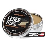 INNOSHIELD® Lederpflege Auto, Ledercouch, Schuhe, Jacken - Lederfett farblos, 100 ml - Lederbalsam Imprägniert, schützt und Leder sehr wirksam. Hochwertige Rezeptur mit Lanolin - Handmade in Austria