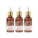 Sandelholz Ätherisches Öl, Sandalholz Pflegeöl, Stressentlastung, Kompatibel mit Haarpflege und Hautpflege, Hautvitalität steigern, Holzduft, 50ml (50ml, 3pc)