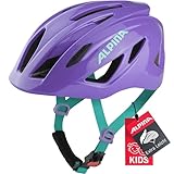 Alpina PICO - Leichter, Optimal Klimatisierter & Bruchfester Fahrradhelm mit Fliegennetz Für Kinder, optional mit Licht, Purple Gloss, 50-55 cm