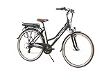 F.lli Schiano E-Ride, E Bike Trekking 28 Zoll, 36V 10.4Ah Abnehmbarer Akku, Motor 250W 40Nm, Trekking EBike für Herren/Damen, Schwarz